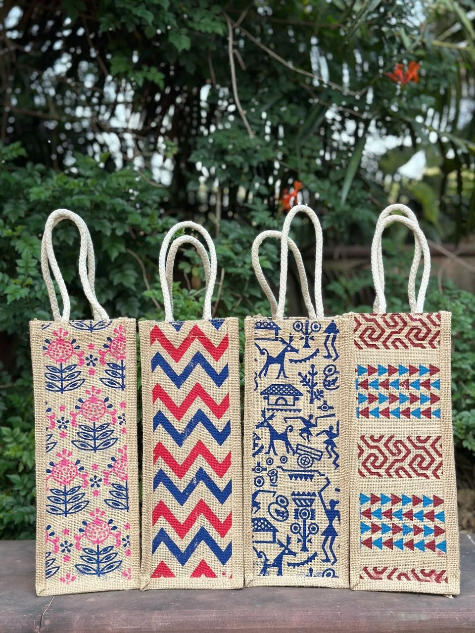 Tribal Print Bottle Bag